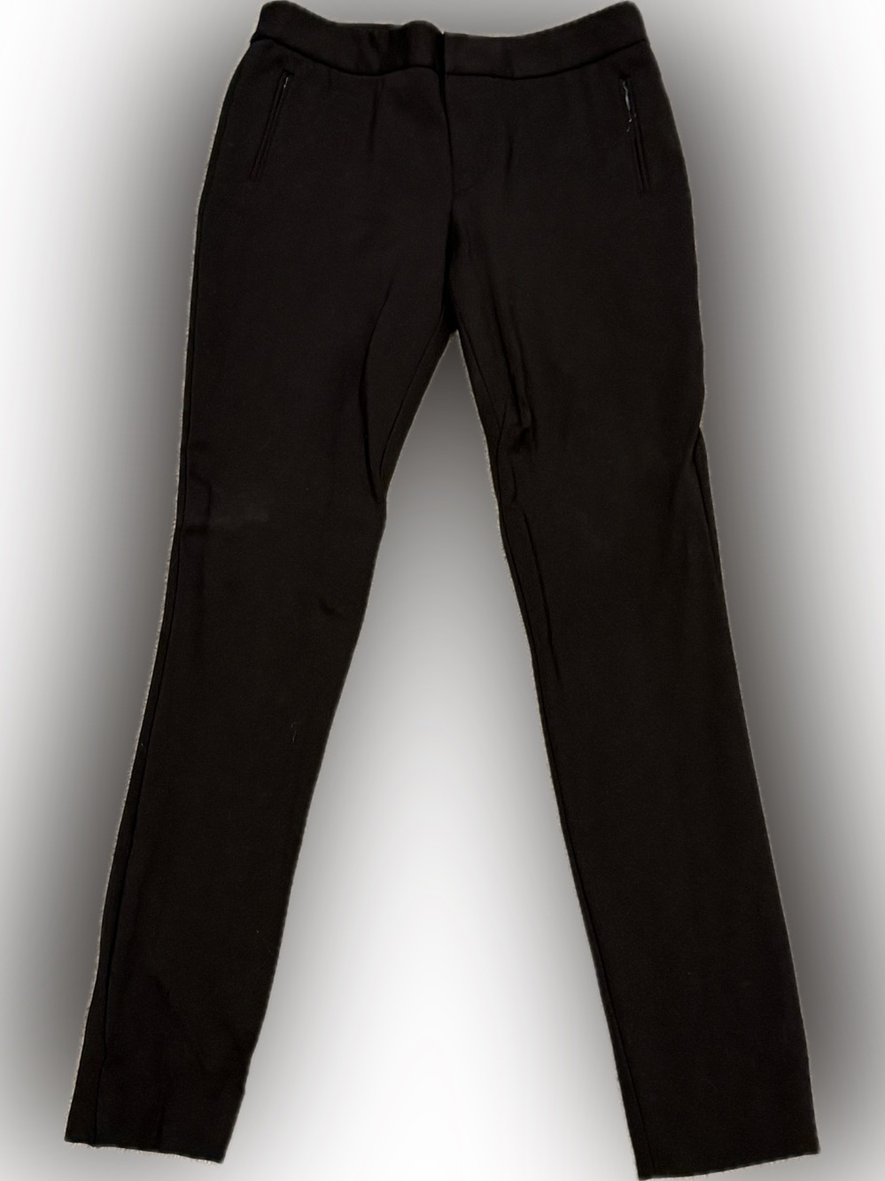 ANTONIO MELANI Black Slim Straight Dress Pants